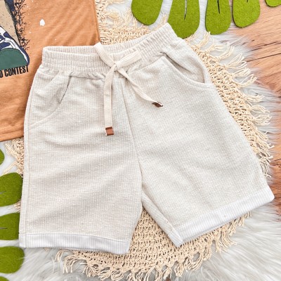 Conj. Regata Skate Pro Contest e Bermuda em Linho - Ferrugem e Areia